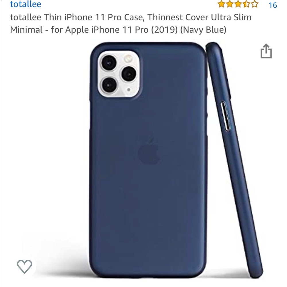 NWT Thin Navy Blue Case for iPhone 11 Pro
